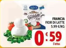 Deco Supermercati Francia fior di latte offerta
