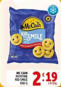 Deco Supermercati Mc cain patatine kid smile offerta