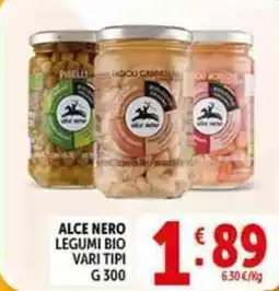 Deco Supermercati Alce nero legumi bio offerta