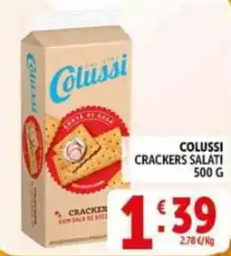 Deco Supermercati Colussi crackers salati offerta