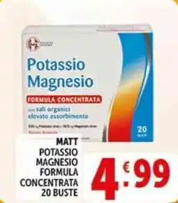 Deco Supermercati Matt potassio magnesio formula concentrata 20 buste offerta