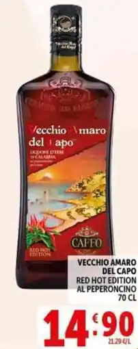 Deco Supermercati Vecchio amaro del capo red hot edition al peperoncino offerta