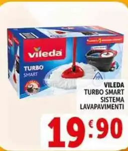 Deco Supermercati Vileda turbo smart sistema lavapavimenti offerta