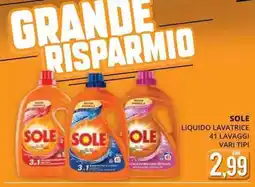 Mazzeo Giocattoli Sole liquido lavatrice 41 lavaggi offerta