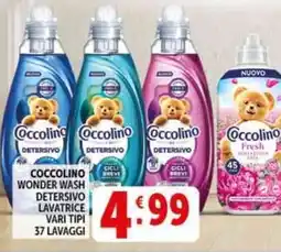 Deco Supermercati Coccolino wonder wash detersivo lavatrice offerta
