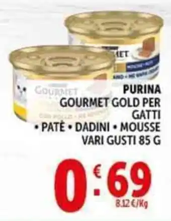 Deco Supermercati Purina gourmet gold per gatti offerta