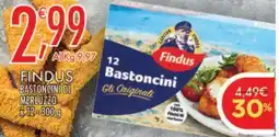 Crai Findus bastoncini di merluzzo 12-300 g offerta