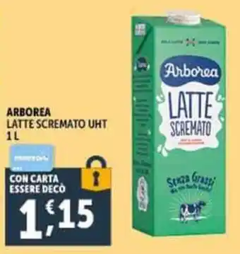 Deco Supermercati Arborea latte scremato UHT offerta