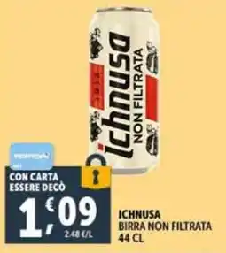 Deco Supermercati Ichnusa birra non filtrata offerta