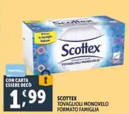 Deco Supermercati Scottex tovaglioli monovelo formato famiglia offerta