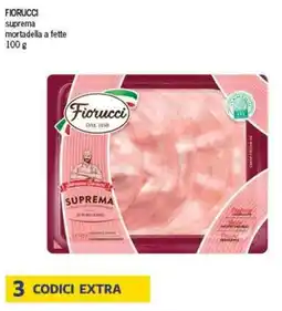 Deco Supermercati FIORUCCI suprema mortadella a fette offerta