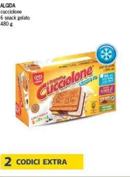 Deco Supermercati ALGIDA cucciolone 6 snack gelato offerta