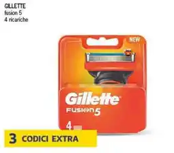 Deco Supermercati GILLETTE fusion 5 4 ricariche offerta