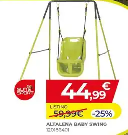 Toys Center Sun & Sport Altalena baby swing offerta