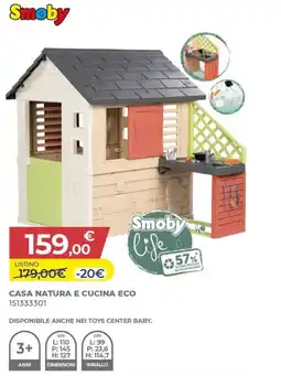 Toys Center Smoby casa natura e cucina eco offerta