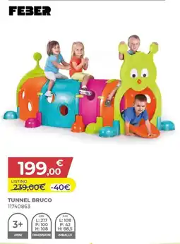 Toys Center Feber tunnel bruco offerta