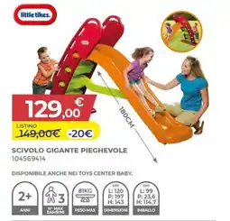 Toys Center Little tikes. scivolo gigante pieghevole offerta