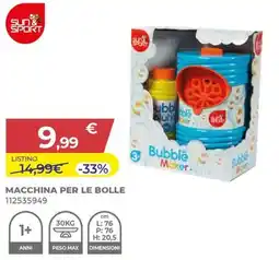 Toys Center Sun & sport macchina per le bolle offerta