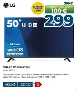 Sinergy LG SMART TV 50UA73006 offerta