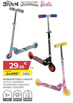 Toys Center Monopattino 2 ruote offerta