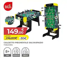 Toys Center Sun & sport calcetto pieghevole salvaspazio offerta