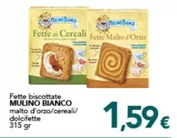 Altasfera Fette biscottate MULINO BIANCO malto d'orzo/cereali/ dolcifette offerta