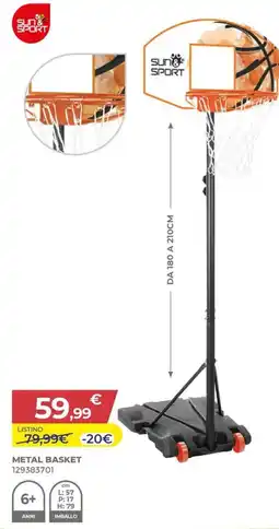 Toys Center Sun & sport metal basket offerta