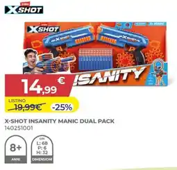 Toys Center X-shot insanity manic dual pack offerta