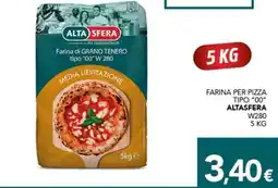 Altasfera Farina per pizza tipo "00" ALTASFERA W280 offerta
