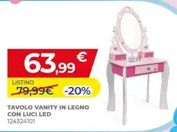 Toys Center Tavolo vanity in legno con luci LED offerta