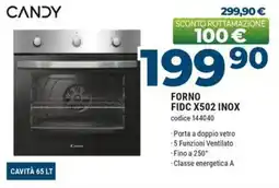 Sinergy CANDY FORNO FIDC X502 INOX offerta