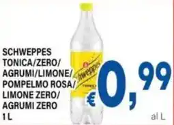 DEM Schweppes tonica/zero/ agrumi/limone/ pompelmo rosa limone zero/ agrumi zero offerta