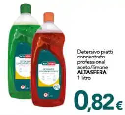 Altasfera Detersivo piatti concentrato professional aceto/limone ALTASFERA offerta