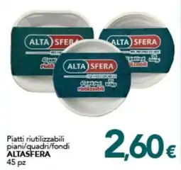 Altasfera Piatti riutilizzabili piani/quadri/fondi ALTASFERA offerta