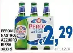 DEM Peroni nastro azzurro birra offerta