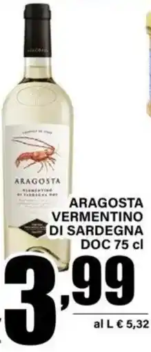 DEM Aragosta vermentino di sardegna doc offerta