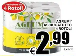 DEM Agrumi' asciugatutto 4 rotoli offerta