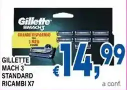 DEM Gillette mach 3 standard ricambi x7 offerta