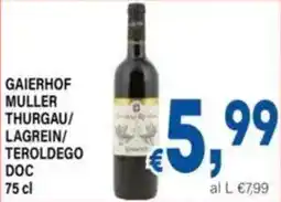 DEM Gaierhof muller thurgau/ lagrein/ teroldego doc offerta