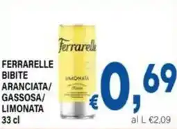 DEM Ferrarelle bibite aranciata/ gassosa/ limonata offerta
