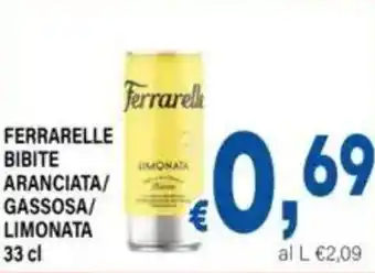 DEM Ferrarelle bibite aranciata/ gassosa/ limonata offerta