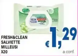 DEM Fresh&clean salviette milleusi x20 offerta