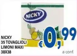 DEM Nicky 35 tovaglioli limoni maxi 38x38 offerta