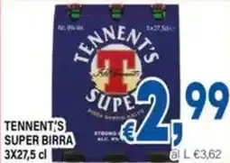 DEM Tennent's super birra offerta