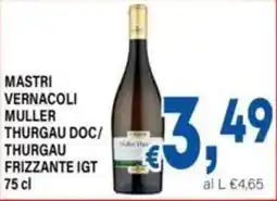 DEM Mastri vernacoli muller thurgau doc/ thurgau frizzante igt offerta
