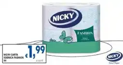DEM Nicky carta igienica fashion x4 offerta