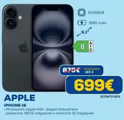 DIMOStore APPLE IPHONE 16 offerta