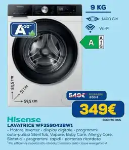 DIMOStore Hisense LAVATRICE WF3S9043BW1 offerta