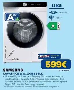 Euronics SAMSUNG LAVATRICE WW11DG6B85LK offerta