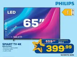 Euronics PHILIPS SMART TV 4K 65PUS7000 offerta